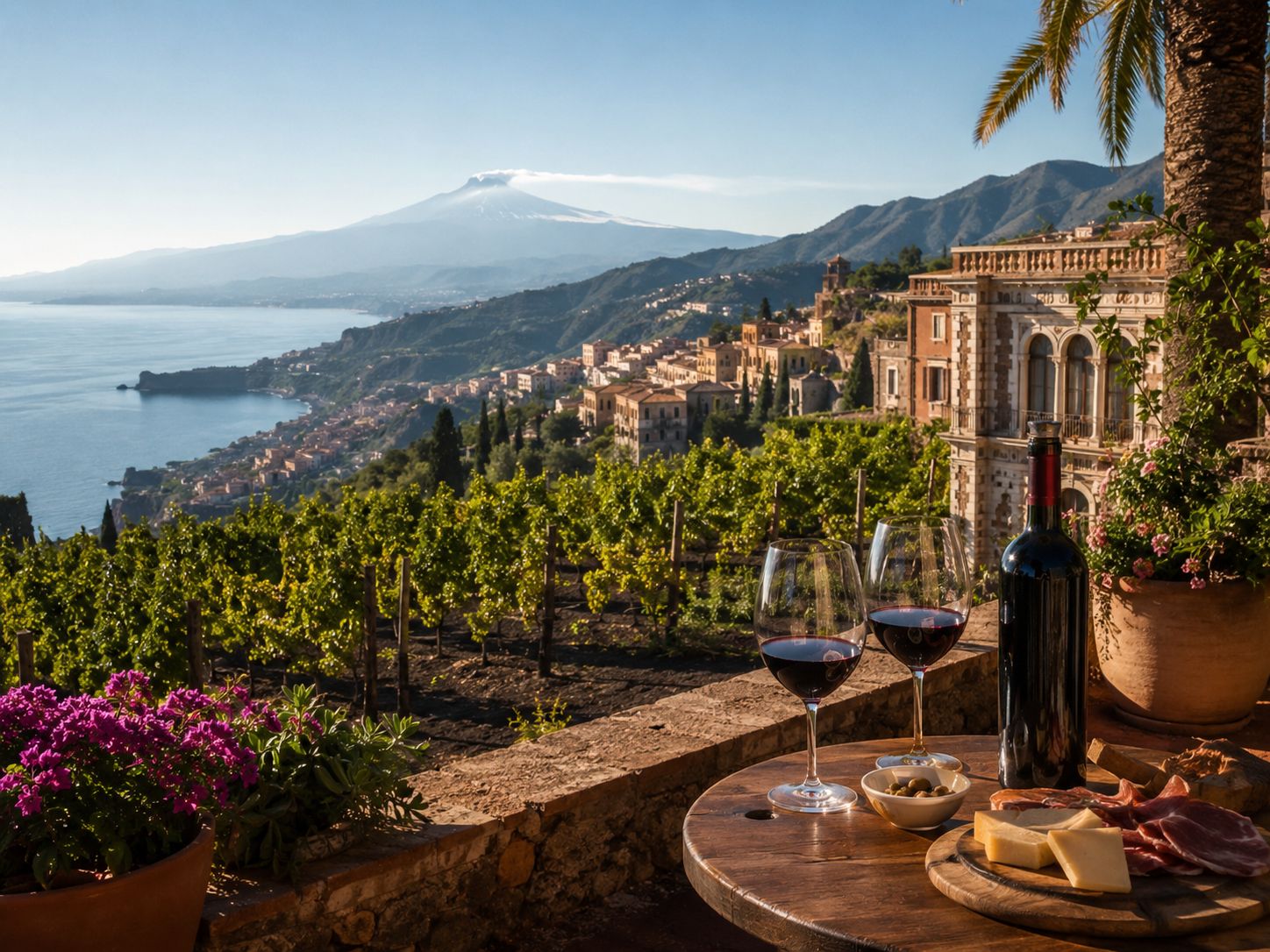Taormina and Etna wine tasting private tour